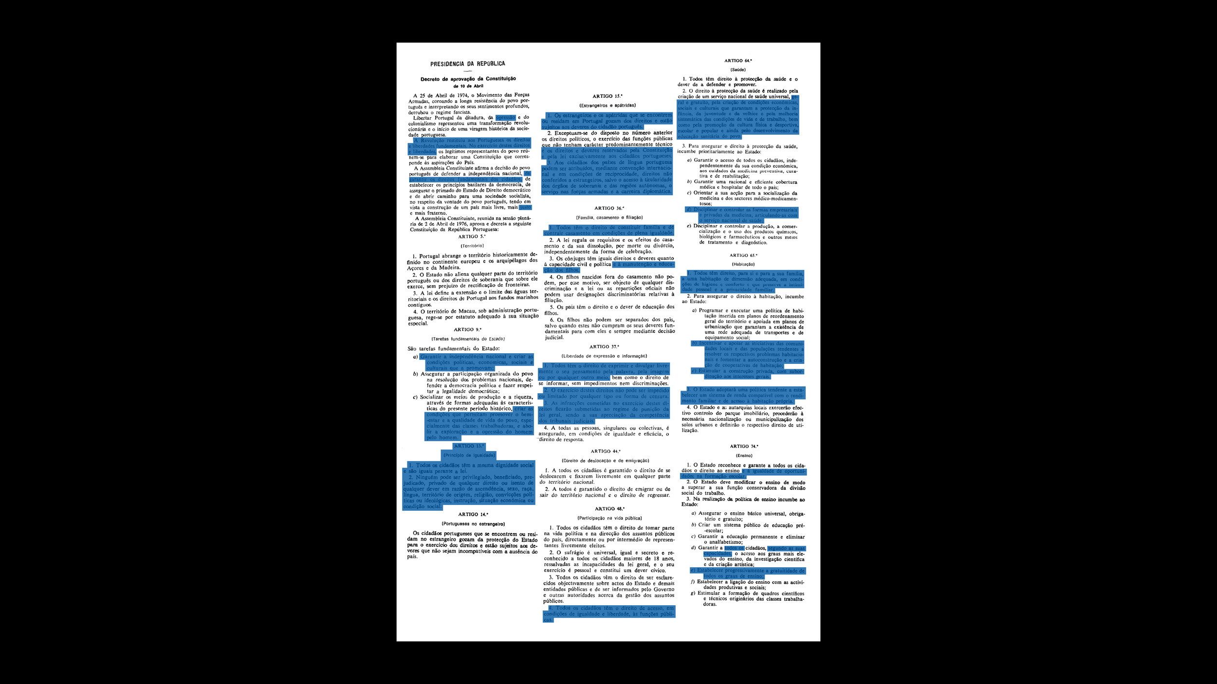 constituição censurada ditadura portuguesa