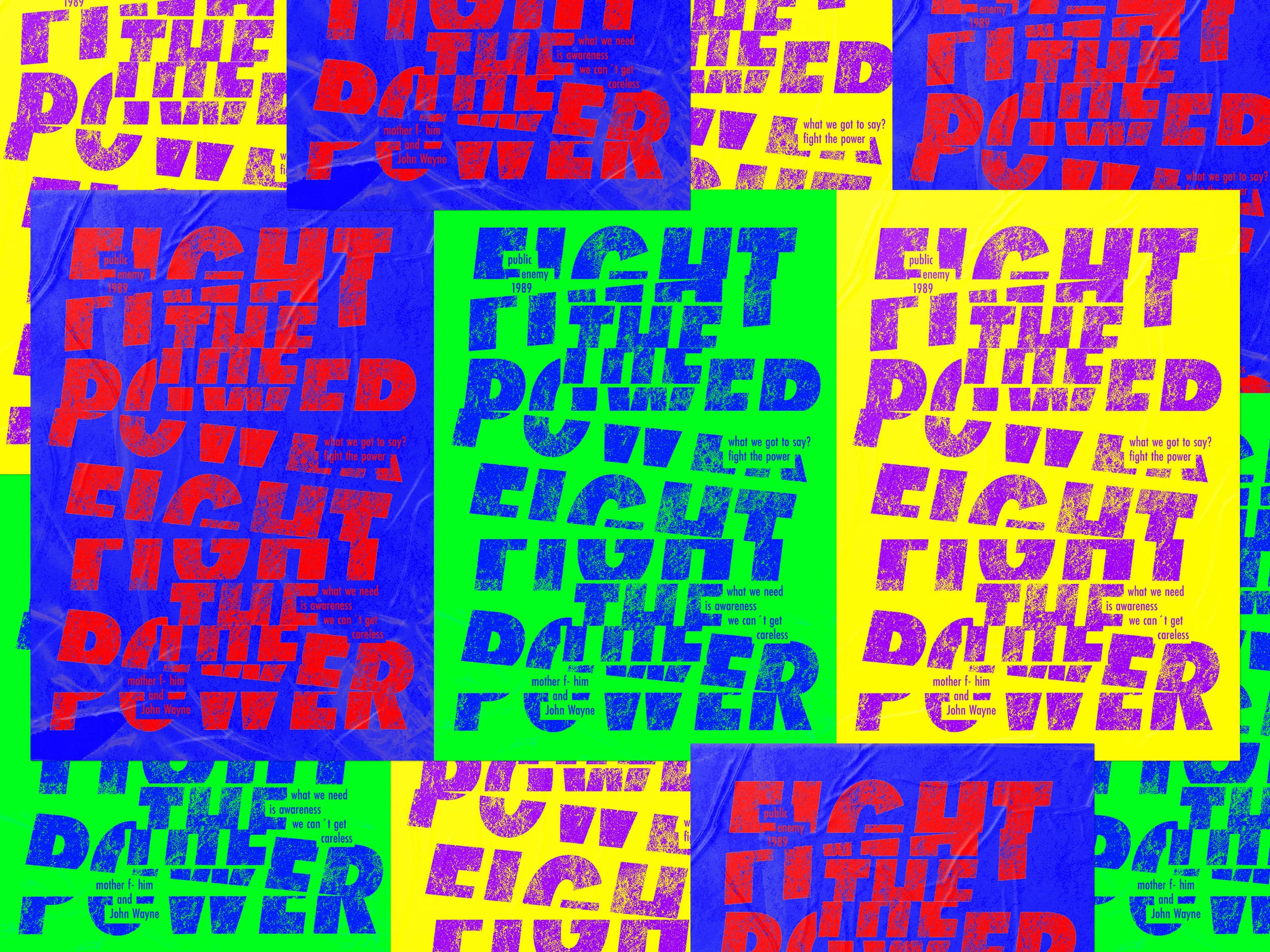 fight the power protest poster